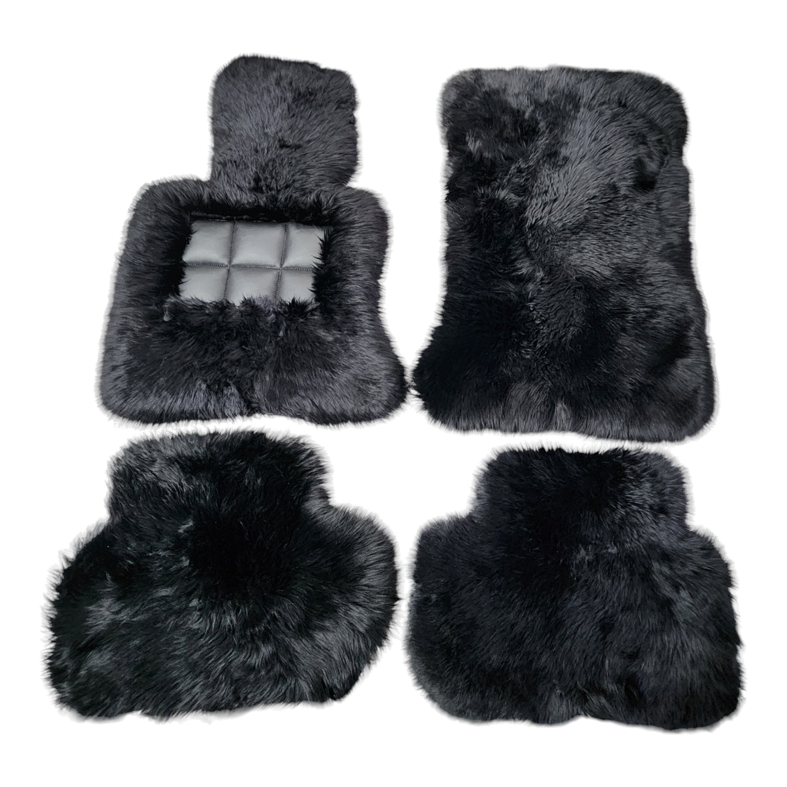 Black Extra-Plush 2-Inch Sheepskin Mats