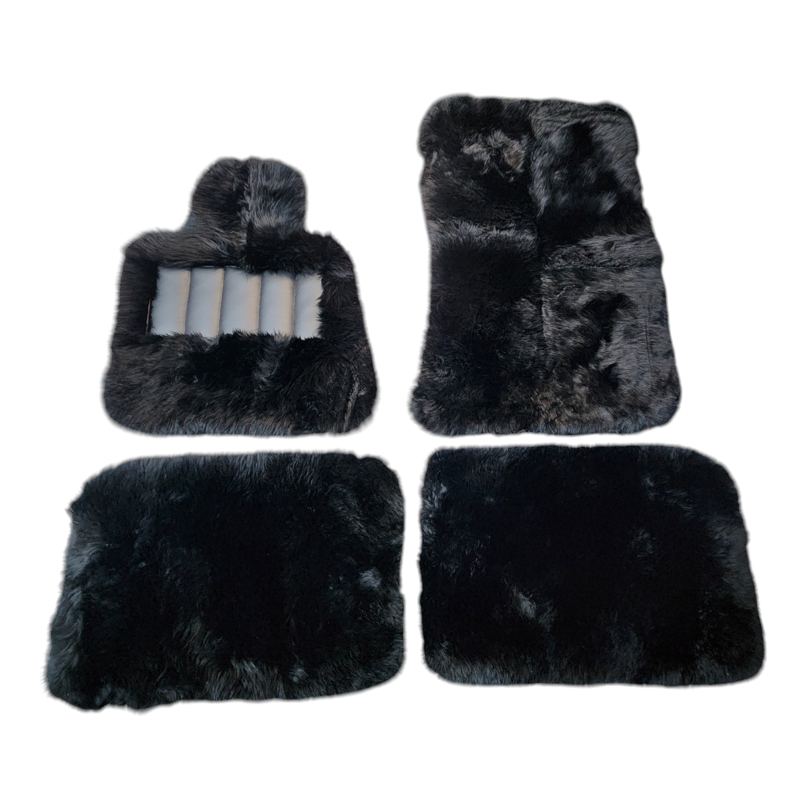 Long-Wool Sheepskin Floor Mats for Rolls-Royce Cullinan